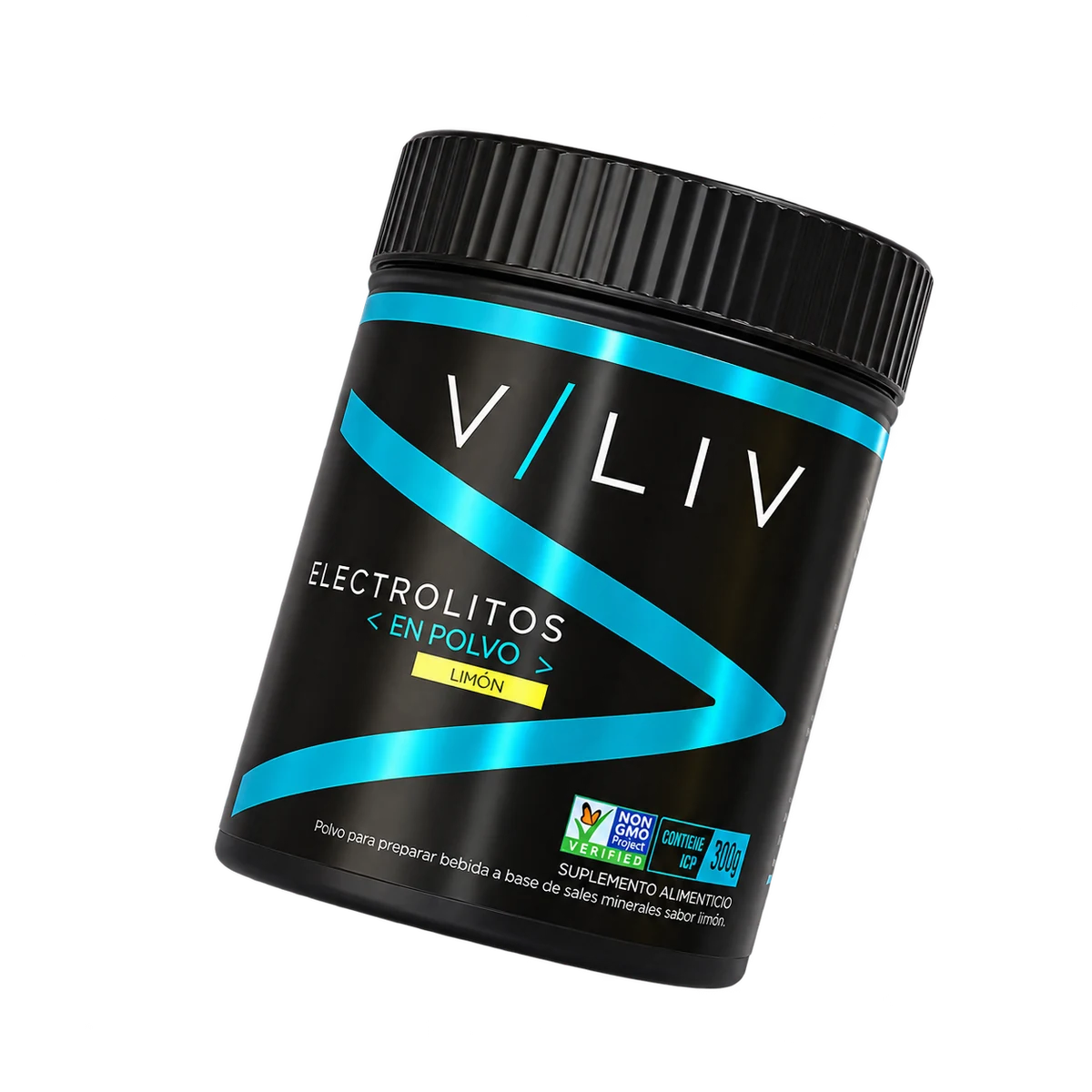 Bote de Electrolitos en polvo VLIV sabor limón